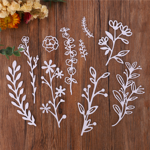 InLoveArts Leaf Branch Metal Cutting Dies Greenery Mold Die Cut Scrapbooking Decoration Embossing Card Craft Knife Mould Stencil ► Photo 1/6