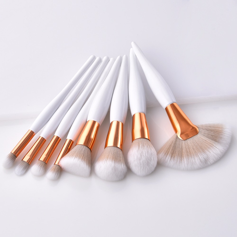 4/8 Pcs Makeup Brush Kit Soft Synthetic Hair Wood Handle Make Up Brushes Foundation Powder Blush Eyeshadow Cosmetic Makeup Tools ► Photo 1/6