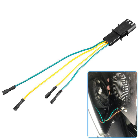 4Pins 12V Side Mirror Heating Function Connector Cable Wire for-BMW X5 F10 Electric Heated Wing Mirror ► Photo 1/6