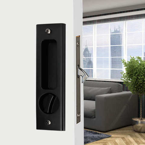 Sliding Door Lock Handle Zinc Alloy Sliding Door Lock Latch Handle Set Bathroom Balcony Cabinet Door Hardware Fittings ► Photo 1/6