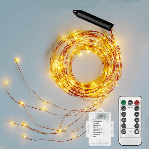 5 Strand Battery LED Fairy String Lights Decoration Twinkling Waterfall Garland Lights for Home Holiday DIY Christmas Decoration ► Photo 1/6