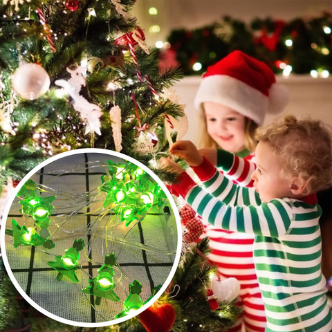 2M LED Santa Claus Snowflake Tree LED Light String Christmas Decoration For Home 2022 Christmas Tree Ornament Gift New Year ► Photo 1/6