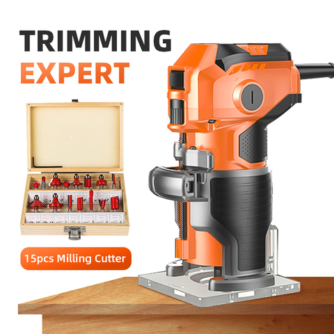 1280W  Electric Cutter Hand Electric Trimmer Woodworking Slotting Machine Milling Machine Wood Trimmer Wood Router Machine ► Photo 1/6
