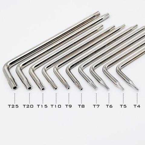 7pcs 25mm Torx Screwdriver Bits With Hole T8 T10 T15 T20 T25 T27 T30 1/4  Inch Hex Shank Electric Screw Driver Star Bit Set - AliExpress