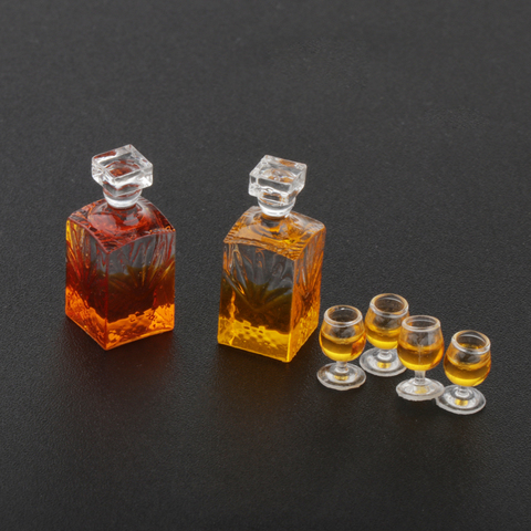 1/12 Dollhouse Miniatures Bottles Miniature Liquor Bottles Drink Juice Soda Bottles Kitchen Food Collectibles ► Photo 1/6