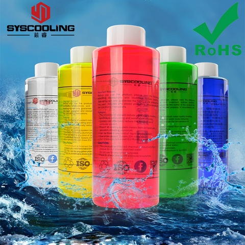 Syscooling water cooling colorfull Thermal Fluid coolant 500ML UV liquids for PC liquid cooling system ► Photo 1/5