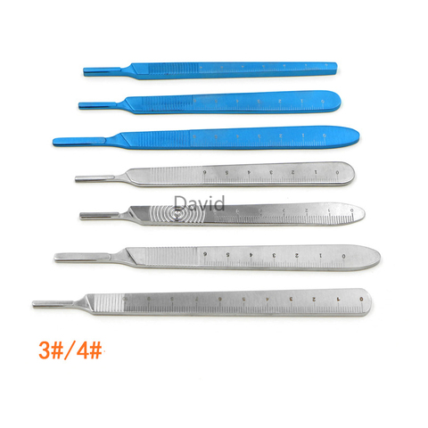 Stainless Steel Knife Handle Blade Holder,Titanium Surgical Knife Handle Cosmetic Surgery Tool Handle ► Photo 1/6