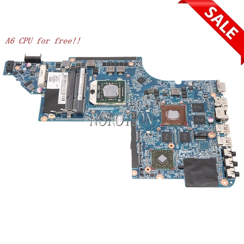 Nokotion 666520-001 laptop motherboard for HP Pavilion DV7 DV7-6000 DV7Z-6100 Laptop HD6750 Mainboard SOCKET FS1 Free A6 CPU ► Photo 1/6