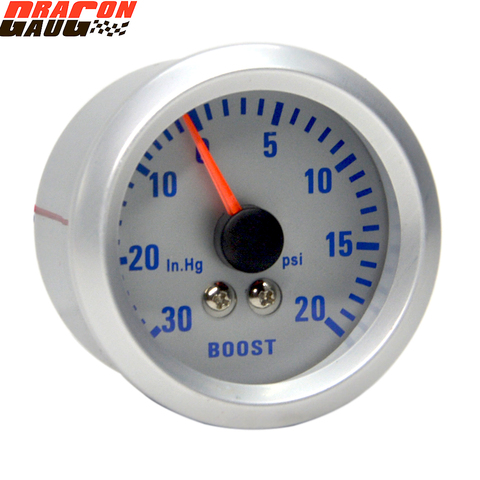 52mm Auto Turbo Press Modification Mechanical Clocks Car Turbine Boost Vacuum Gauge 0-30 InHg 0-20 Psi Meter Free Shipping ► Photo 1/6