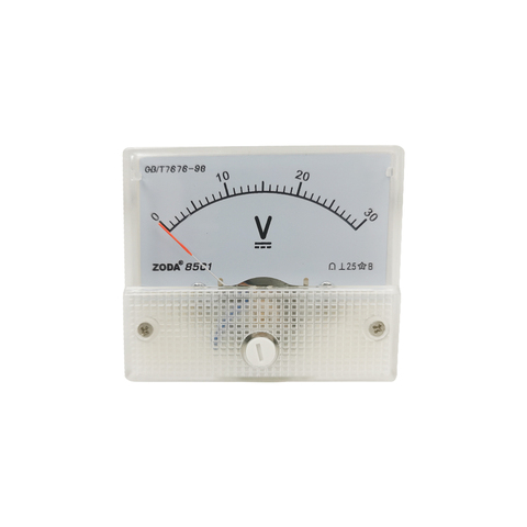 1PC 85C1-V 5V 10V 15V 30V 50V 75V 100V 250V DC Direct Analog Meter Panel Gauge DC Voltage Current Meter 64*56MM Voltmeter ► Photo 1/6