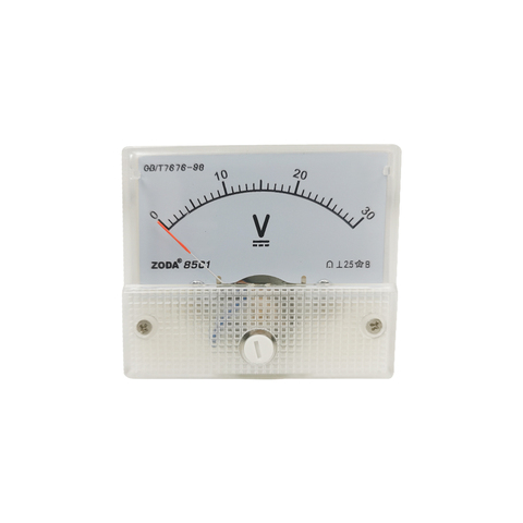1PC 85C1-V 5V 10V 15V 30V 50V 75V 100V 250V DC Direct Analog Meter Panel Gauge DC Voltage Current Meter 64*56MM Voltmeter ► Photo 1/6