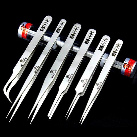 WiTiXX TA Series Tweezers Mobile Phone Watch Repair Tools Anti-acid Super Sharp Forceps Holding Small Items ► Photo 1/6