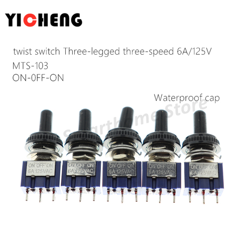 5Pcs spdt push button dpdt toggle switch rocker toggle switch Waterproof cap push button push button switch ► Photo 1/6