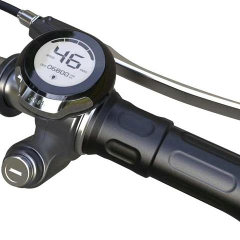 speedometer rolling grips throttle accelerator with lcd display&lock 24v36v48v60v electric scooter bicycle MTB tricycle part ► Photo 1/6