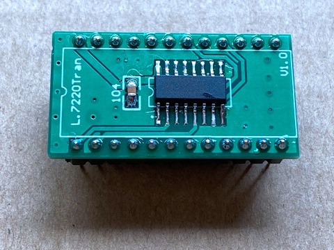 L7220Tran replaces SAA7220P/B chip TDA1541 digital filtering function ► Photo 1/3