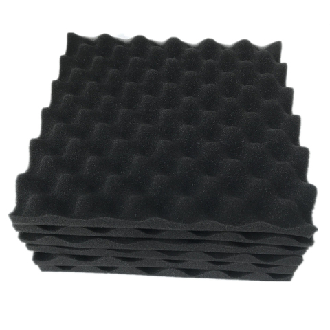 6pcs 30x30x2cm Acoustic Foam Sound Insulation Egg Cotton Polyester Sponge Interior Wall absorbing Sound Proof Studio Foam Panel ► Photo 1/5