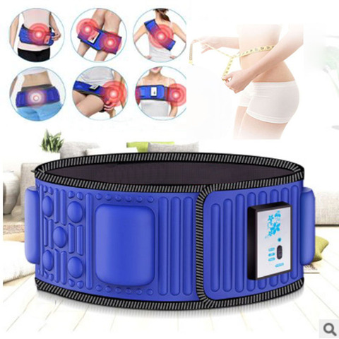 Electric Abdominal Stimulator Body Vibrating Slimming Belt  Belly Muscle Waist Trainer Massager X5 Times Weight Loss Fat Burning ► Photo 1/6