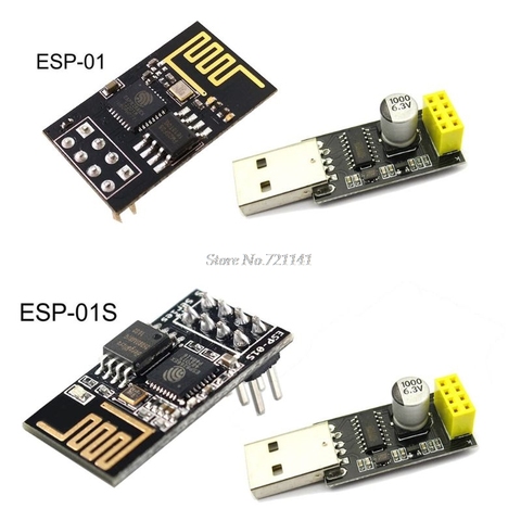 ESP01 Programmer Adapter UART GPIO0 ESP-01 Adaptater ESP8266 CH340G USB to ESP8266 Serial Wireless Wifi Developent Board Module ► Photo 1/6