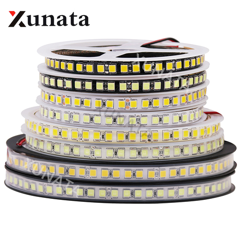 Super Brighter 24V 12V 5054 LED Strip Cool White Warm White 120LEDs/m Black PCB Flexible Tape LED Light Strip Waterproof 5m ► Photo 1/6