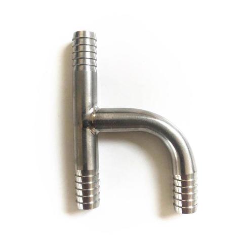 h-shape 304 stainless steel barbed tee Joint ，Home brewed BEER  hose connection adapter,  American standard food grade material ► Photo 1/2