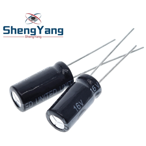 1000 uF 16 V 8*16 DIP aluminum Electrolytic capacitor 100pcs 1000uF 16V 16V 1000uF 16 V 1000 uF ic ... ► Photo 1/5