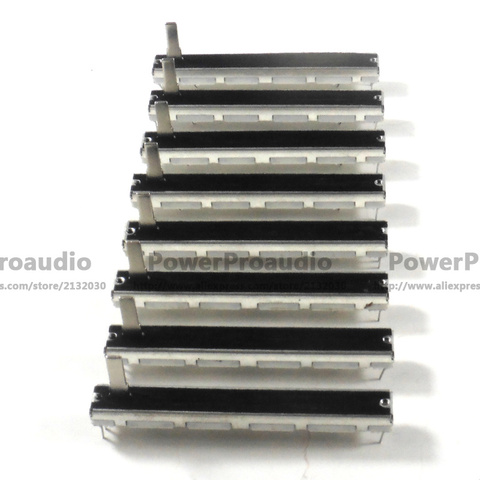 10pcs For Yamaha MG124CX Mixer Fader / Dual Potentiometer A20K Handle Length 15MM 6 feet 75MM / 20KAx2 ► Photo 1/5