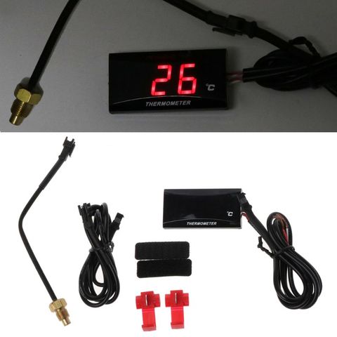 Universal Motorcycle LCD Digital Thermometer Instrument Water Temp Meter Gauge For KOSO Yamaha Racing Scooter ► Photo 1/6