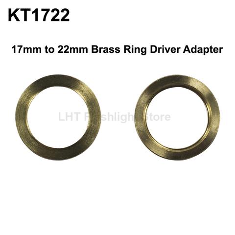 KT1722 17mm (Int) to 22mm (Ext) Brass Ring Driver Adapter ► Photo 1/2