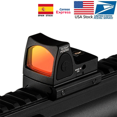 Mini RMR Red Dot Sight Collimator Glock / Rifle Reflex Sight Scope fit 20mm Weaver Rail For Airsoft / Hunting Rifle ► Photo 1/6