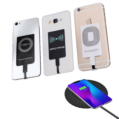 IMIDO Wireless Charger Universal Qi Wireless Charger Adapter Receiver Module for iPhone X 6 7 8 Plus Samsung note9 S7 S8 edge ► Photo 1/6