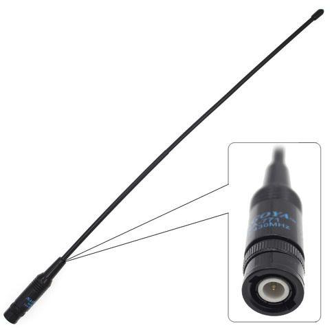 Nagoya NA-771 BNC male Dual Band Flexible Antenna For CB handheld Two Way Radio Dual Band NA771 VHF UHF 144 430MHz Antenna ► Photo 1/6