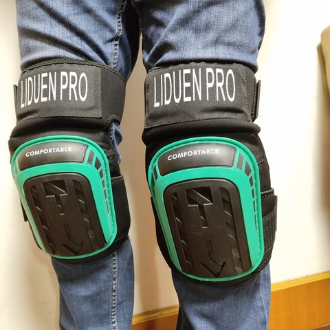 Gel Knee Pads for Work Construction, Gardening, Cleaning, Flooring and Garage - Heavy Duty Support Kneepads ► Photo 1/3