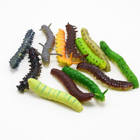 6 pcs/set new funny Different Twisty Worm Realistic Fake Caterpillar Insect Educational Trick Toys for kids gift ► Photo 1/5