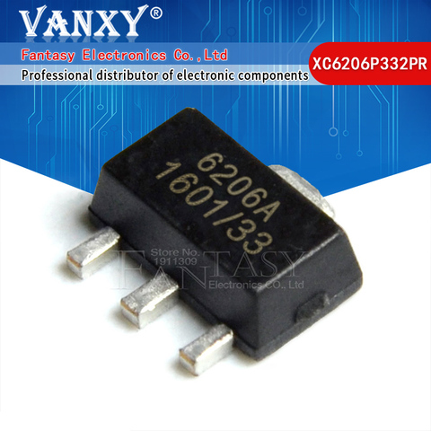 20pcs XC6206P332PR SOT-89 XC6206P332 SOT89 6206P332 SOT 6206A ► Photo 1/2