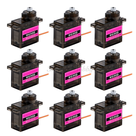 MG90D Digital 9g Micro Servo Motor Metal Gear High Torque Bearing Upgraded MG90S For RC Helicopter RC Airplane 450 ► Photo 1/5