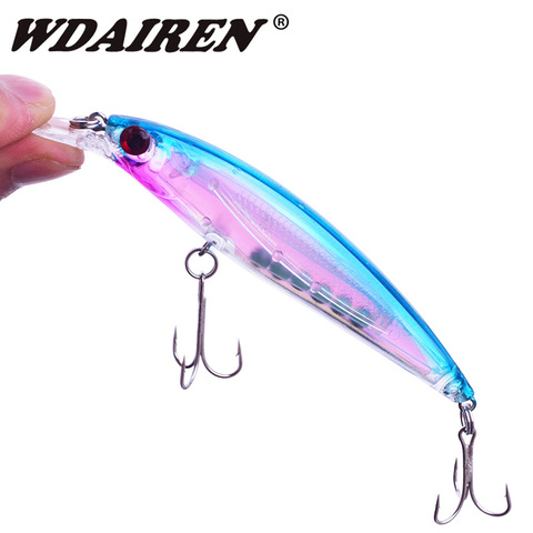 1Pcs Jerkbait Slowly Sinking Minnow Fishing Lure 110mm 13.5g Laser Body Wobbler Hard Crankbait Fishing Bait Swimbait Pesca ► Photo 1/4