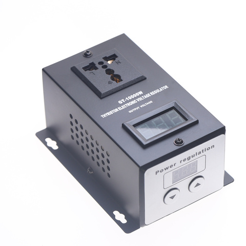 AC 220V 10000W SCR Electronic Voltage Regulator Temperature Speed Fan Motor Adjust Controller ► Photo 1/6