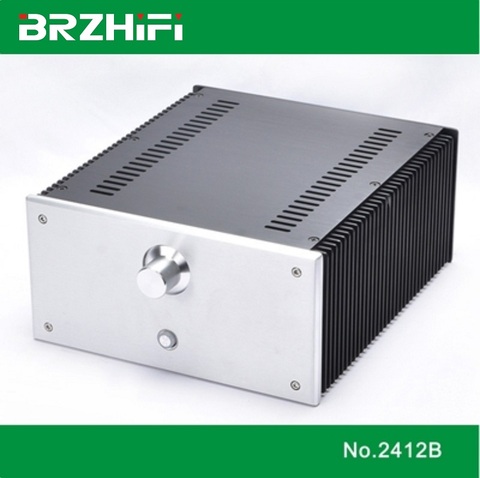 BRZHIFI BZ2412B double radiator aluminum case for class A power amplifier ► Photo 1/4