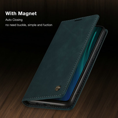 CaseMe Leather Case For Redmi Note 8 Pro Retro Magnetic Wallet for Xiaomi Mi 9 9T K20 K20Pro Luxury Flip Phone Cover ► Photo 1/6