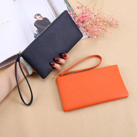 2022 New Zipper Ladies Long Wallet Coin Purse Wallet PU Fashion Clutch Bag Large Capacity Ladies Wallet ► Photo 1/6