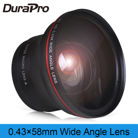 58mm 0.43x Professional HD Wide Angle Lens (w/Macro Portion) for CANON EOS 750D 760D 650D 600D 550D 500D 450D 400D 350D 300D 7D ► Photo 1/6