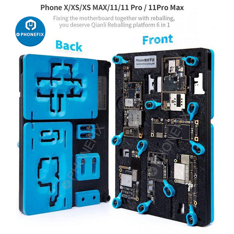 Qianli ToolPlus 6 in 1 Universal PCB Board Holder Fixture for iPhone X-11 Pro Max Motherboard Reballing Platform ► Photo 1/6