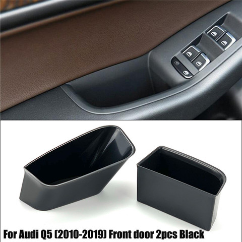 2pcs/set Car Styling Accessories Armrest Box Door Handle Storage Glove Box Console Phone Holder case For Audi A4 B8 A5 S5 Q5 ► Photo 1/6
