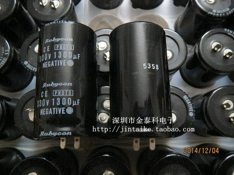 2PCS NEW RUBYCON 1300UF 330V PHOTO-FLASH FK 330V1300UF 30X54MM Flash Electrolytic Capacitor 1300uF/330V ► Photo 1/4