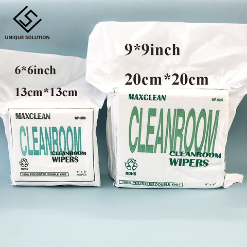 6inch*6inch 9 inch*9 inch cleanroom wiper Cleaning Tissue stencil wiping non dust cloth clean for all large format printer print ► Photo 1/6