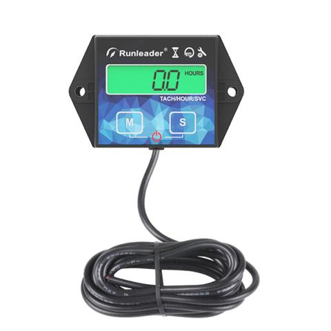 Small Digital Engine Tachometer Backlight Inductive Hour Meter Gauge Track Oil Change for Boat Lawn Mower Motorcycle Outboard ► Photo 1/6