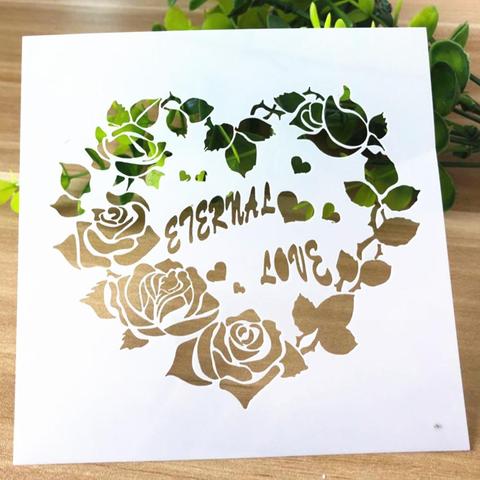 Stencil Lovers Heart-Shaped Hollow Layering Stencils For Wall Painting Scrapbooking Stamping Album Decorative Embossing Template ► Photo 1/1