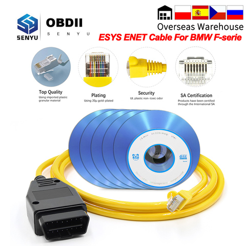 High Quality ENET Cable for BMW F-series ICOM Enet to OBDII Coding