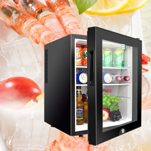 40L small refrigerator Single door Mask tea preservation cabinet Freezer with transparent glass doors ► Photo 1/6