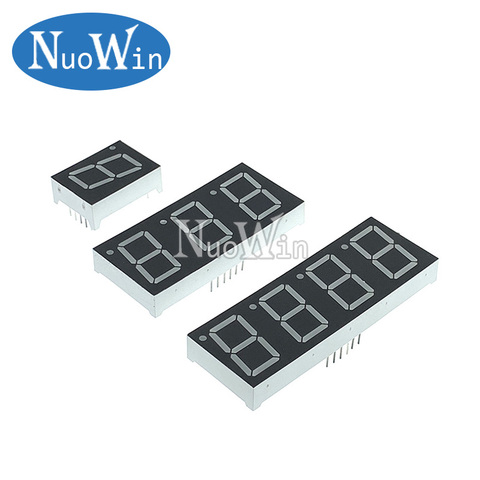 2pcs 0.8inch LED display 7 Segment 1 Bit/2 Bit/3 Bit/4 Bit Digit Tube Red Common Cathode / Anode Digital 0.8 inch led 7segment ► Photo 1/2